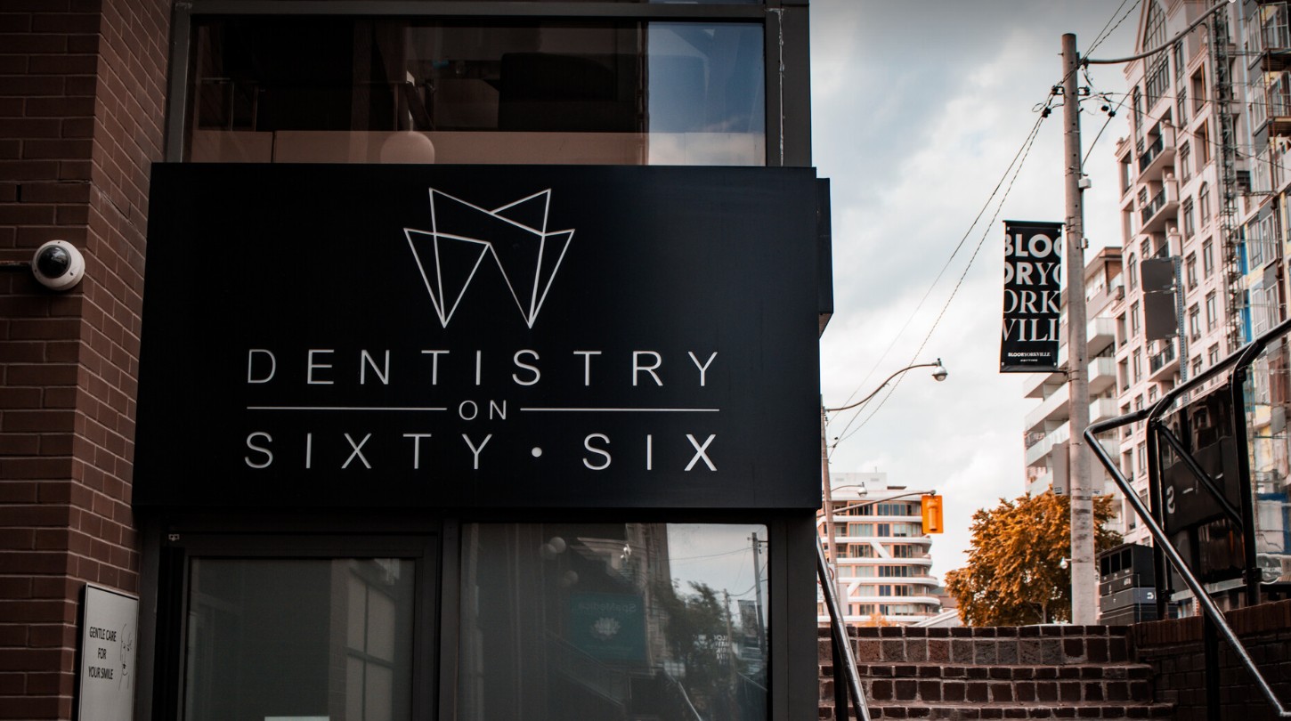 Dentistry on 66 clinic exterior in Yorkville, Toronto